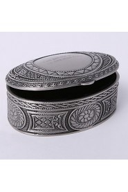 Personalized Vintage Tutania Oval Jewelry Box