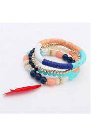 European And American Fashion Bead Bracelet Feather