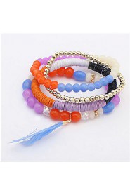 European And American Fashion Bead Bracelet Feather