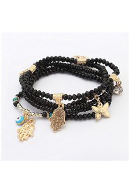 European And American Fashion Beaded Bracelet Buddha'S Heart