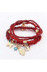 European And American Fashion Beaded Bracelet Buddha'S Heart