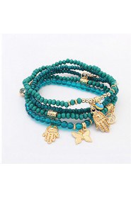 European And American Fashion Beaded Bracelet Buddha'S Heart