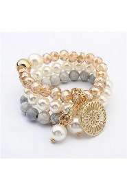 European And American Fashion Atmosphere Pearl Disc Bracelet