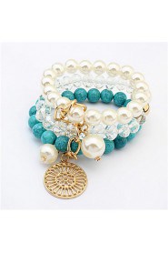 European And American Fashion Atmosphere Pearl Disc Bracelet