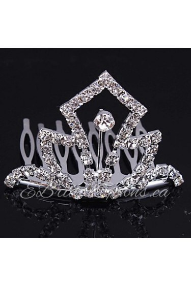 Fashion Bride Headwear Headdress Crown With Rhinestone Styl