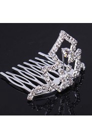 Fashion Bride Headwear Headdress Crown With Rhinestone Styl