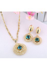 WesternRain Wedding jewelry Women's Alloy / Rhinestone Jewelry Set Rhinestone