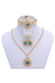 WesternRain Wedding jewelry Women's Alloy / Rhinestone Jewelry Set Rhinestone