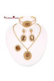 WesternRain Wedding Perfume necklace suit For women jewelry sets