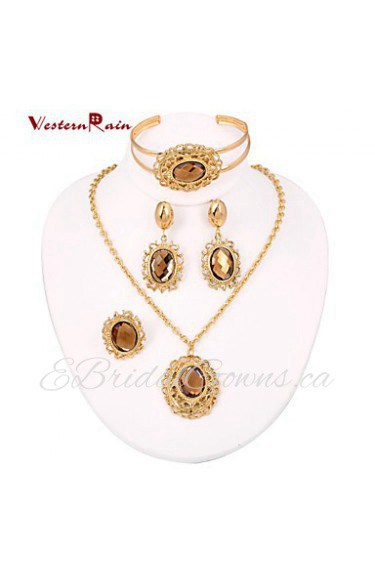 WesternRain Wedding Perfume necklace suit For women jewelry sets