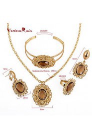 WesternRain Wedding Perfume necklace suit For women jewelry sets