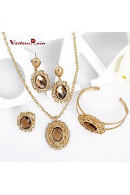 WesternRain Wedding Perfume necklace suit For women jewelry sets