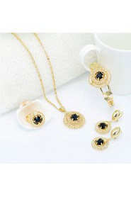 WesternRain Wedding jewelry Women's Alloy / Rhinestone Jewelry Set Rhinestone