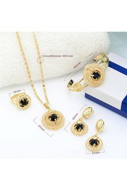 WesternRain Wedding jewelry Women's Alloy / Rhinestone Jewelry Set Rhinestone