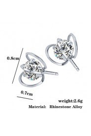 Crystal Zircon New Fashion Jewelry Popular Female Geometric Earrings