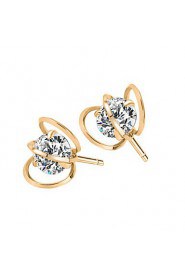 Crystal Zircon New Fashion Jewelry Popular Female Geometric Earrings