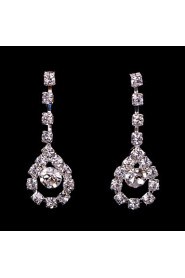 Alloy Hollow Wedding/Party Jewelry Set With Rhinestone