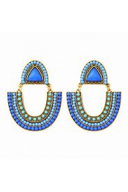 Bohemian Beads U-shaped Beach Holiday Style Earrings