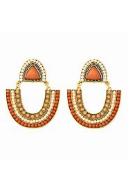 Bohemian Beads U-shaped Beach Holiday Style Earrings