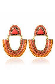 Bohemian Beads U-shaped Beach Holiday Style Earrings