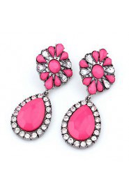 Boutique Fashion Small Fresh Flowers Retro Female Drop Earrings Wedding