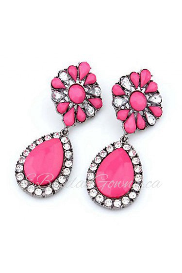 Boutique Fashion Small Fresh Flowers Retro Female Drop Earrings Wedding