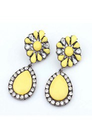 Boutique Fashion Small Fresh Flowers Retro Female Drop Earrings Wedding