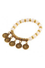 Bohemian National Wind Fashion Personality Gold Beaded Female Avatar Bracelets