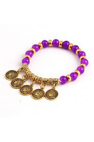 Bohemian National Wind Fashion Personality Gold Beaded Female Avatar Bracelets