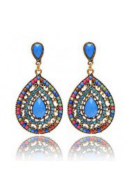 Bohemian Beads Full Of Diamond Drops Earrings