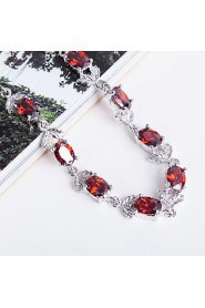 Top Quality AZircon Bracelet Fine Jewelry ,Fire Red