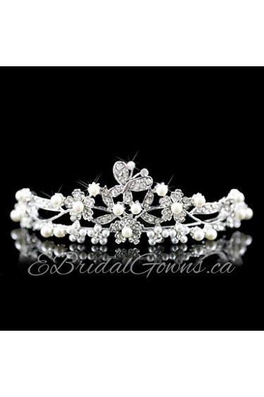 Women's Alloy / Imitation Pearl Headpiece-Wedding / Special Occasion Tiaras Clear Round