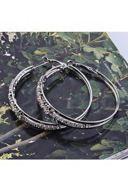 Hoop Earrings Women's Alloy Earring Rhinestone