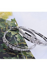 Hoop Earrings Women's Alloy Earring Rhinestone