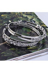 Hoop Earrings Women's Alloy Earring Rhinestone