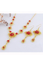 Jewelry Set Women's Birthday / Gift / Party / Daily / Special Occasion Jewelry Sets Alloy Necklaces / Earrings As the Picture