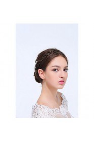 Women's Sterling Silver / Alloy Headpiece-Wedding / Special Occasion / Casual Hair Combs 1 Piece Clear Round