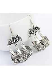 Antique Silver Bohemia Flower Retro Vintage Earrings For Women Lady New Jewelry