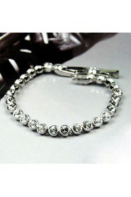 Women's Tennis Bracelet Alloy Rhinestone