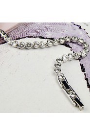 Women's Tennis Bracelet Alloy Rhinestone