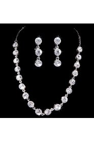 Jewelry Set Women's Anniversary / Wedding / Engagement / Birthday / Gift / Party / Special Occasion Jewelry Sets AlloyRhinestone / Cubic