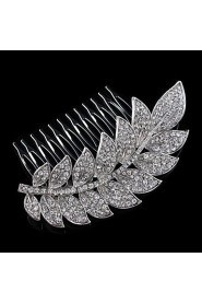 Hairpin Peral Comb for Women Rhinestone Crystals Wedding Hair Accessories Party Wedding Bridal Jewelry