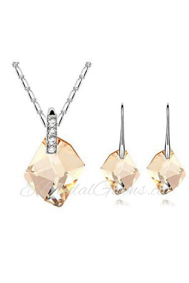 Thousands of colors Women's Alloy Jewelry Set Crystal