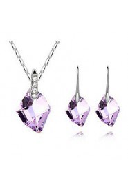 Thousands of colors Women's Alloy Jewelry Set Crystal-9-1-587-2-249