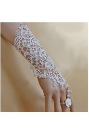 Ladies' Alloy Chain With Imitation Pearl Wedding Bracelet