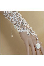 Ladies' Alloy Chain With Imitation Pearl Wedding Bracelet