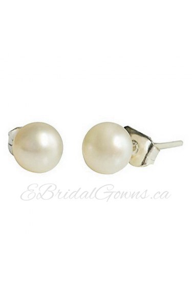 Stud Earrings Women's Pearl Earring Pearl