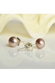 Stud Earrings Women's Pearl Earring Pearl