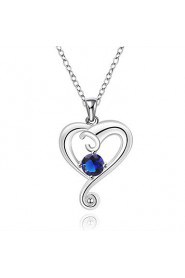 Cremation Jewelry 925 sterling silver Creative Heart with Colorful Zircon Pendant Necklace for Women