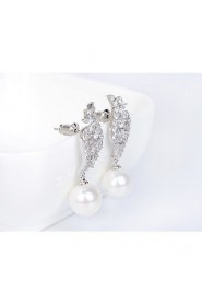 Newest Design FashionWomen Zircon Earrings with 925 Silver